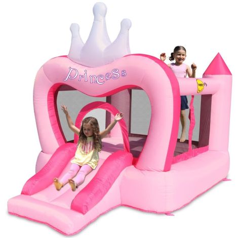 Spatiu de joaca gonflabil Castel printese, cu loc de joaca si tobogan, Happy Hop 9773 - imagine 7